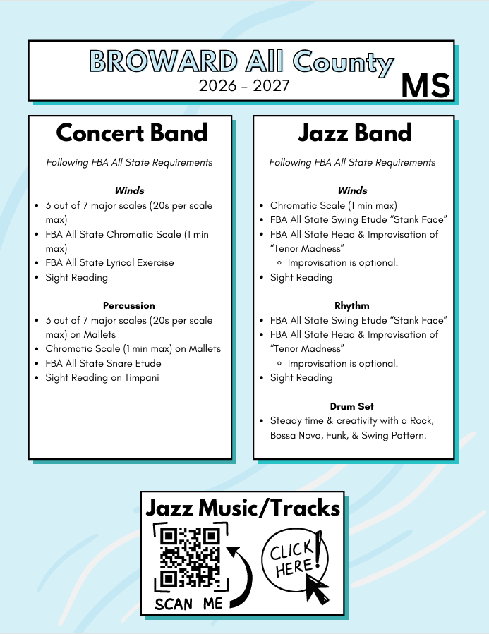 All County Flyer 2026-2027 - Page 2 (audition requirements)